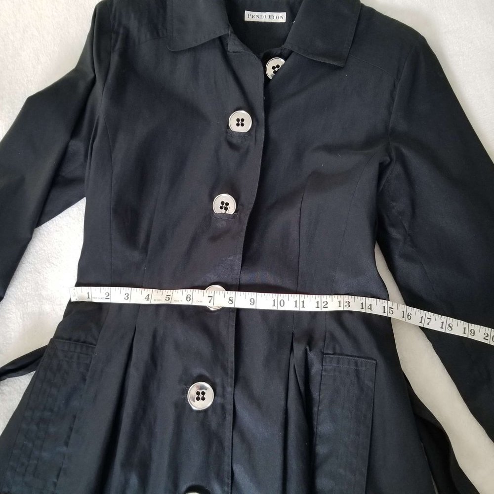 Pendleton Pea Coat - Black - Silver Buttons - Picture 15 of 16